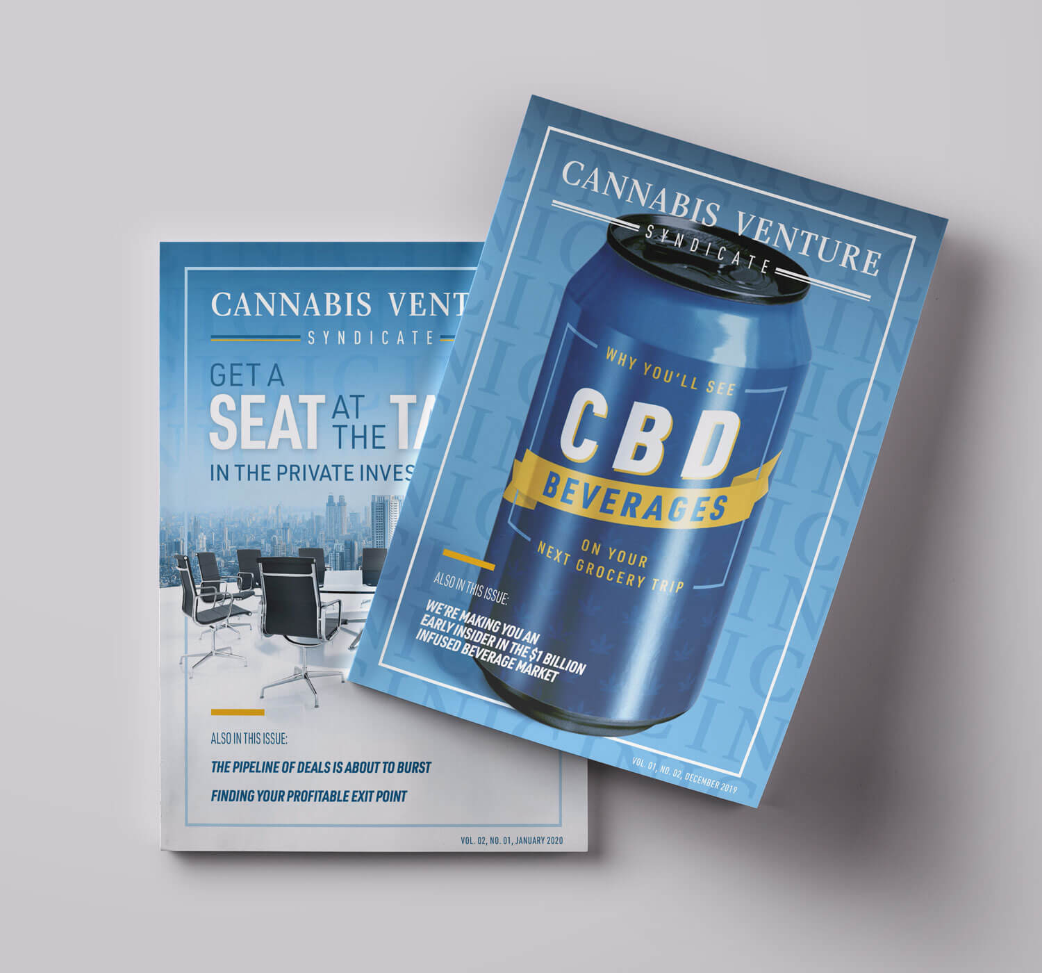 Cannabis Venture Syndicate magazine covers