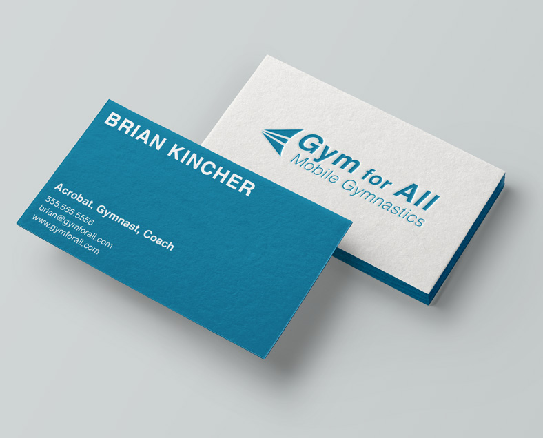 Gym for All business card design