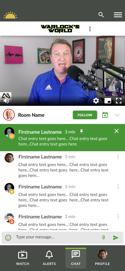 Gated chat flow requiring email signup
