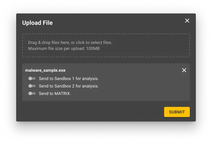 Redesigned multi-file upload dialog